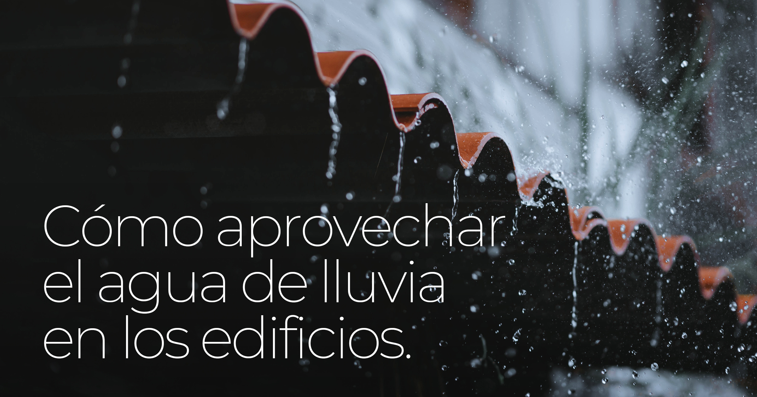 agua de lluvia