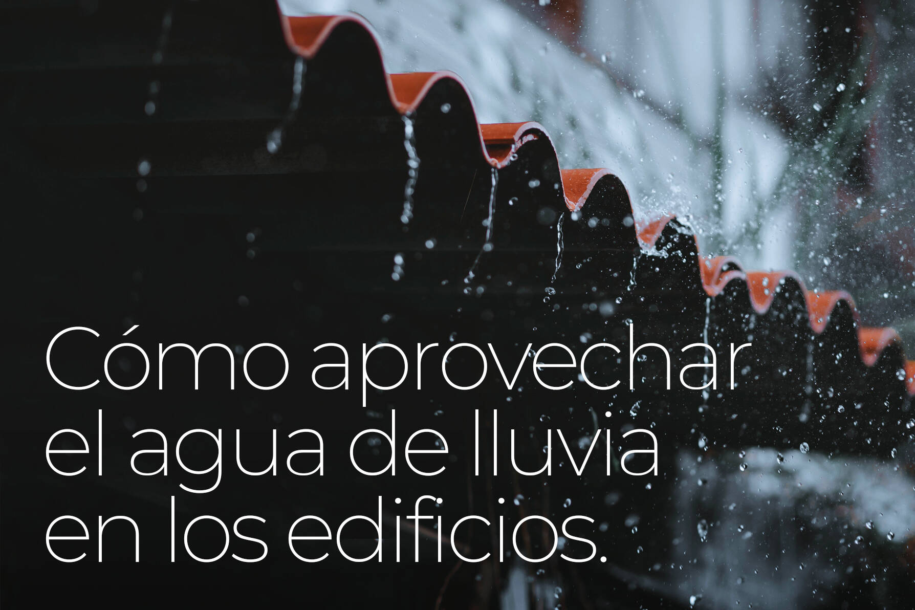 agua de lluvia